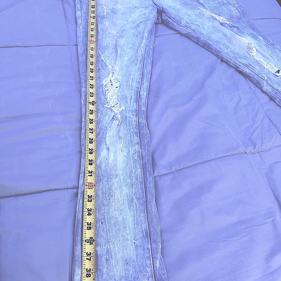 NWOT Rue21 Premium distressed skinny supreme flex jeans. Size 34w/32 ins. 70%cot - Picture 5 of 14